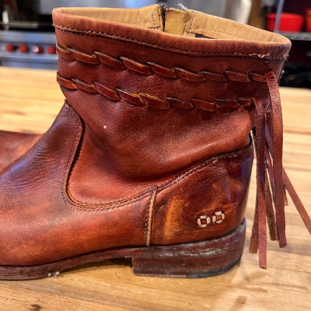 Bed Stu Ankle Craven Boots Oxblood - Picture 5 of 5